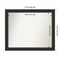 Corvino Black Non-Beveled Custom Framed Bathroom Vanity Wall Mirror